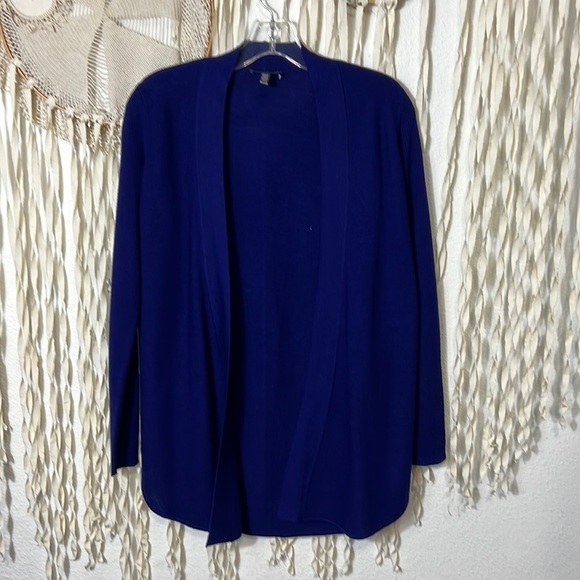 Eileen Fisher Purple Blue Merino Wool Open Front Cardigan Size XS/P - Picture 5 of 10